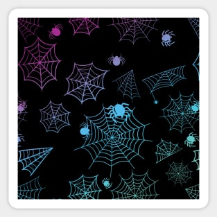 Spider web rainbow pattern Sticker